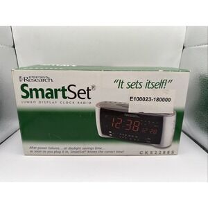 Emerson Research Smart Set Dual Auto Setting Alarm Clock # CKS 5055S Self-Set